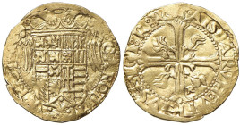 NAPOLI Carlo V (1516-1556) Scudo d'oro - Magliocca 11/1 AU (g 3,34) Schiacciature marginali. Ex Heritage New York Signature Sale 458 del 2008, lotto 5...