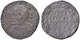 NAPOLI Filippo II di Spagna (1554-1598) Ducato 1596 HILARITAS VNIVERSA sigle IAF/G; monetazione del nono periodo di coniazione - Magliocca 18 AG (g 30...
