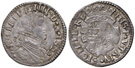 NAPOLI Filippo IV (1621-1665) TarÃ¬ 1622 MC/C simbolo â€¢â€¢â€¢ - Magliocca 18 AG (g 5,87) R Esemplare di modulo particolarmente largo

Status: qSPL...