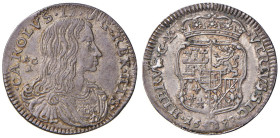 NAPOLI Carlo II (1674-1700) Carlino 1688 - Nomisma 76 AG (g 2,58)

Status: SPL