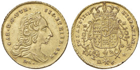 NAPOLI Carlo di Borbone (1734-1759) 6 Ducati 1751 UTR - Magliocca 113a AU (g 8,81) Minimi colpetti ma bell'esemplare

Status: SPL/SPL+