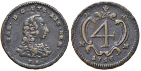 NAPOLI Carlo di Borbone (1734-1759) 4 Cavalli 1756 - Nomisma 324 CU (g 2,09)

Status: BB+
