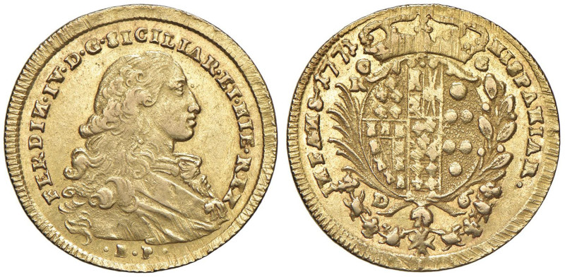 NAPOLI Ferdinando IV (1759-1799) 6 Ducati 1771 - Nomisma 365 AU (g 8,83) Metallo...