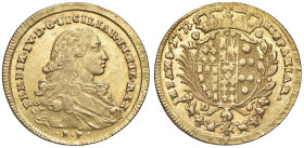 NAPOLI Ferdinando IV (1759-1799) 6 Ducati 1771 - Nomisma 365 AU (g 8,83) Metallo ancora lucente

Status: BB/BB+