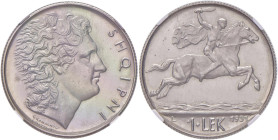 ALBANIA Zogu (1925-1939) Lek 1931 - Nomisma 31; KM 5 NI In slab NGC PF 65 CAMEO 5882527-019. Conservazione eccezionale con i fondi a specchio

Statu...