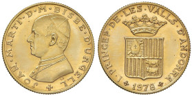 ANDORRA Sterlina 1978 prova in metallo dorato - MD (g 3,95)

Status: FDC