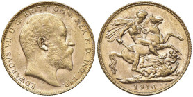 AUSTRALIA Edoardo VII (1901-1910) Sterlina 1910 P - KM 15 AU (g 7,96)

Status: SPL+/qFDC