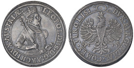 AUSTRIA Leopoldo V (1623-1632) Doppio Tallero s.d. (1625) - KM 609.1 AG (g 57,90) Pulita. Lieve mancanza di metallo al R/

Status: BB/qSPL