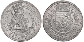 AUSTRIA Leopoldo V (1626-1632) Tallero 1632 - KM 629.2; Dav. 3338 AG (g 28,06) Coniazione postuma. Lavata. Graffi al bordo

Status: SPL