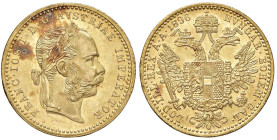 AUSTRIA Francesco Giuseppe (1848-1916) Ducato 1896 A - Fr. 493 AU (g 3,50) Macchie rosse.

Status: qFDC-FDC