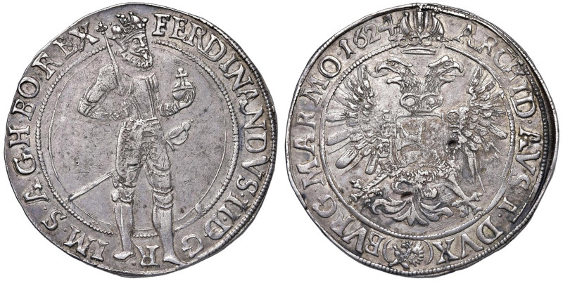 AUSTRIA Boemia - Ferdinando II (1617-1637) Tallero 1624 - KM 354; Dav. 3136 AG (...