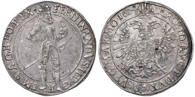 AUSTRIA Boemia - Ferdinando II (1617-1637) Tallero 1624 - KM 354; Dav. 3136 AG (g 29,10) Segno di zecca grifo a sinistra, maestro di zecca Hans Suttne...