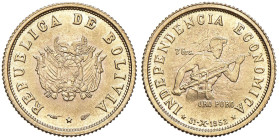 BOLIVIA 7 Grammi 1952 Miner - Fr. 42 AU (g 7,74)

Status: SPL