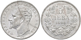 BULGARIA Ferdinando I (1887-1908) 5 Leva 1894 - KM 18 AG (g 24,90)

Status: SPL-qFDC