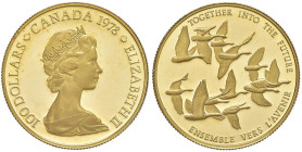 CANADA 100 Dollari 1978 - AU (g 16,96) In astuccio con certificato

Status: FS