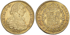 CILE Carlo III (1759-1788) 8 Escudos 1787 - KM 27; Fr. 15 AU (g 26,95) Piccole screpolature

Status: BB-qSPL