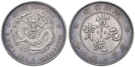 CINA Hu-Peh Province - Dollaro 1909-1911 - KM 20/131 AG (g 26,69) Graffietti

Status: BB+