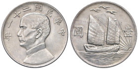 CINA Dollaro anno 21 (1932) - KM Y344; L&M 108 AG (g 26,62) RR Minimi graffietti da contatto ma comunque esemplare di elevata conservazione per questo...