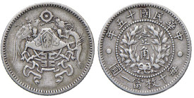 CINA 10 Cents 15 (1926) - KM Y334; Kann 682 AG (g 2,66)

Status: BB