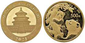 CINA Repubblica popolare - 500 Yuan 2021 - AU (g 30,00) Hairlines

Status: FS