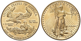 USA 50 Dollari 1986 - AU (g 34,12, un'oncia di oro puro)

Status: FDC