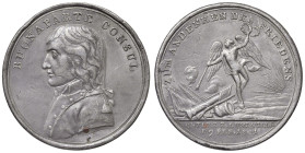 Medaglia 1801 Pace di Luneville D/ giro: BUONAPARTE CONSUL. Busto a sx in uniforme - R/ ZUM ANDENKEN DES FRIEDENS. Genio alato con serti nella mano sx...