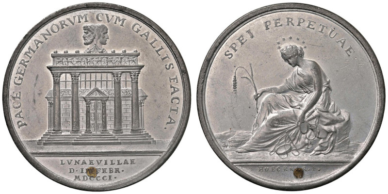 Medaglia 1801 Pace di Luneville D/ PACE GERMANORUM CUM GALLIS FACTA. Nel campo i...