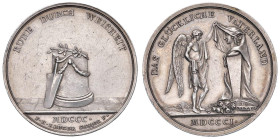 Medaglia 1801 Pace di Luneville D/ RUHE DURCH WEISHEIT. Colonna tronca su cui poggia un ramo dâ€™ulivo, ornata di ghirlande e sostenente il timone di ...