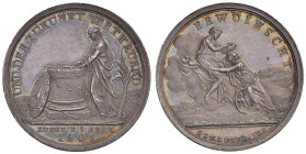 Medaglia 1801 Pace di Luneville D/ circolarmente UND DER ZUKUNFT VERTRAUEND (fiducia nel futuro). Figura muliebre, abbigliata allâ€™antica, stante a s...