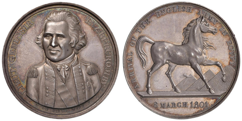 Medaglia 1801 Arrivo degli Inglesi in Egitto D/ LIEUT : GENL : SIR - R: ABERCROM...