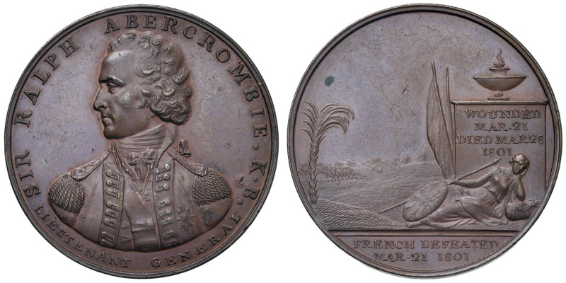 Medaglia 1801 Morte del generale Ralph Abercromby in Alessandria dâ€™Egitto D/ S...
