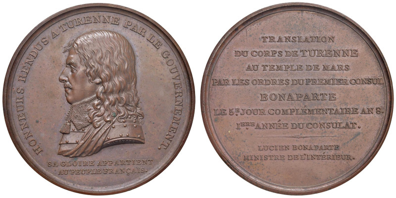 NAPOLEONICHE Henri de la Tour d'Auvergne, Viceconte di Turenne (1611-1675) Medag...