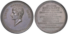 NAPOLEONICHE Medaglia coniata An X 1802 Costituzione Repubblica Italiana a Lione, Bonaparte Primo Console - Opus: Mercie - Bramsen 192; Julius 1047; E...