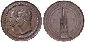 NAPOLEONICHE. Alessandro I (1801-1825) e Fried Wilhelm III di Prussia. Medaglia 1818 Posa della prima pietra del monumeno in Kreuzberg, in commemorazi...