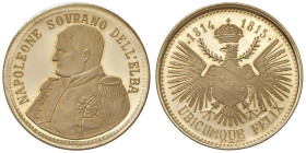 NAPOLEONICHE Medaglia posteriore - AU (g 5,19 - tit. 750 - Ã˜ 22 mm)

Status: FS