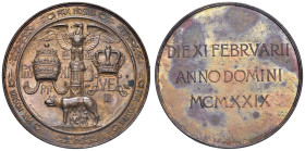 MEDAGLIE FASCISTE Pio XI e Vittorio Emanuele III Medaglia Anno VII dell'Era Fascista 1929 Conciliazione tra Stato e Chiesa, firma dei Patti Lateranens...