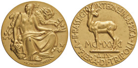 MEDAGLIE FASCISTE Medaglia coniata 1931 Anno IX dell'Era Fascista II Rassegna Internazionale in Africa, V Fiera di Tripoli - Opus: Publio Morbiducci -...