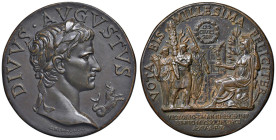 MEDAGLIE FASCISTE Medaglia Anno XV dell'Era Fascista 1937 Commemorando il Bimillenario di Augusto - Opus G. Romagnoli - Casolari XV/104 - AE (g 68,66 ...