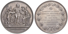 SAVOIA. Vittorio Emanuele II Re d'Italia (1861-1878) Medaglia coniata 1871 Per la proclamazione di Roma Capitale d'Italia - Opus: C. Moscetti - Martin...