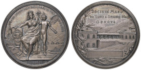 SAVOIA. Durante Umberto I (1878-1900) Medaglia coniata 1896 Gara Inaugurale del Campo di Tiro a Segno, societÃ Mandataria di Genova - Opus: edizione d...