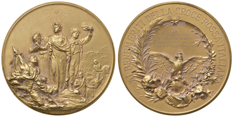 SAVOIA. Durante Umberto I (1878-1900) Medaglia coniata 1897 Ai Benemerenti della...
