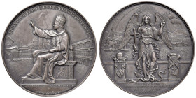 Pio IX (1846-1878) Medaglia 1849 a ricordo delll'ospitalitÃ di Ferdinando II a Napoli nei confronti del Pontefice - Opus: T. Arnaud e A. Cariello - Ri...