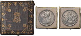 Leone XIII (1878-1903) Medaglia coniata A. XI Per l'istituzione in Vaticano della scuola di Belle Arti - Opus: Bianchi . AG (g 36,36 - Ã˜ 44,3 mm) Pat...