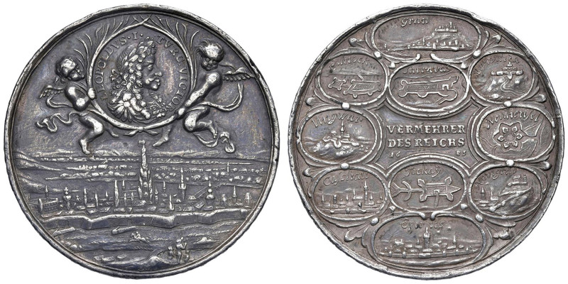 AUSTRIA Leopoldo I (1657-1705) Medaglia 1685 per la vittoria sulla Turchia - Opu...