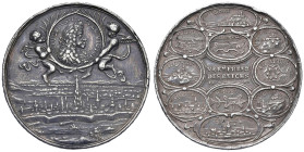 AUSTRIA Leopoldo I (1657-1705) Medaglia 1685 per la vittoria sulla Turchia - Opus: Lauffer - AG (g 26,12 - 40 mm) Colpi al bordo. Fondi leggermenti ri...