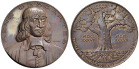 FRANCIA. Medaglia 1937 Pierre Turin. Rene Descartes (1596-1650) Filosofo e Matematico 300Â° Anniversario dei Tre Saggi 1637-1937 - Opus: Pierre Turin,...