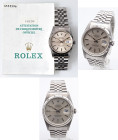 ROLEX Date Just. Referenza 16234. Seriale S5XXXXX. Movimento a carica automatica. Cassa in acciaio con diametro da 36mm. Ghiera zigrinata in oro bianc...