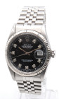 ROLEX Date Just. Referenza 16014. Seriale 82XXXXX. Movimento a carica automatica. Cassa in acciaio con diametro da 36mm. Lunetta zigrinata in oro bian...