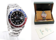 Rolex GMT MASTER II. Referenza 16700. Seriale N19XXXX. Movimento a carica automatica. Cassa in acciaio con diametro da 40mm. Dial nero con indici al t...