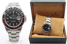 Rolex GMT MASTER II Coke. Referenza 16710. Seriale P83XXXX. Movimento con calibro 3185 a carica automatica. Cassa in acciaio con diametro da 40mm. Dia...
